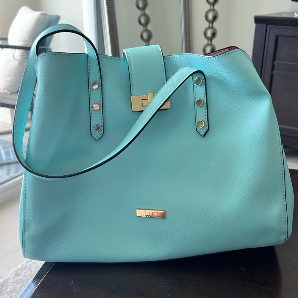 Trina Turk Purse Shoulder Bag in Tiffany Blue🩵